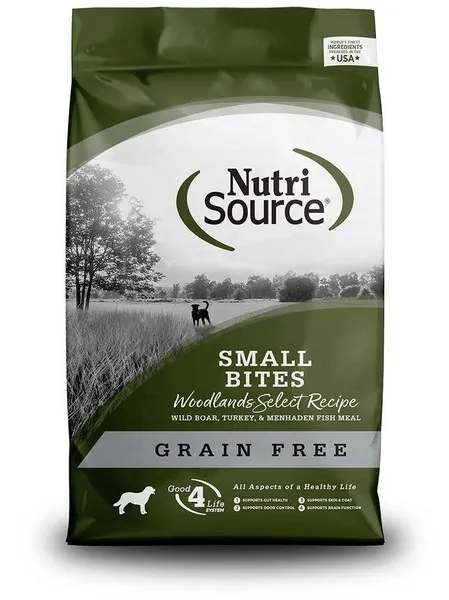 4 Lb Nutrisource Grain Free Woodlands Select Small Bites - Dog/Cat Supplements